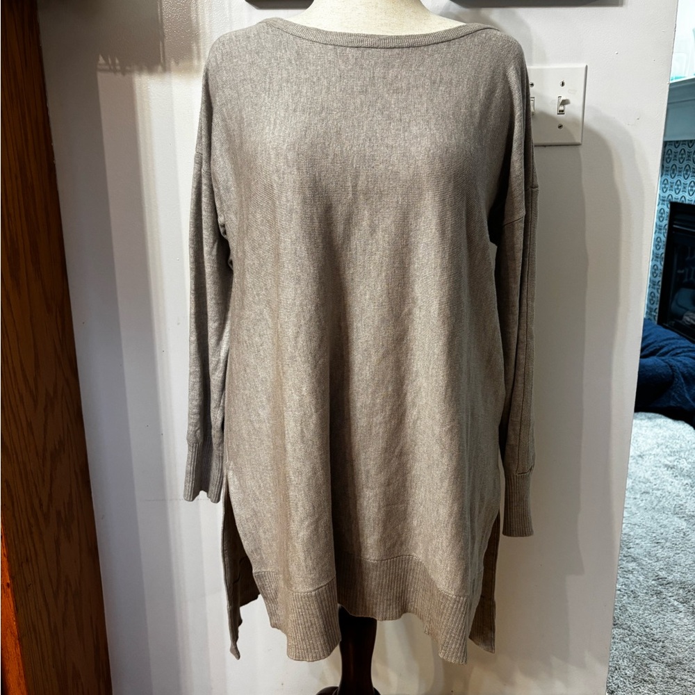 Soft Surroundings Cozy Gray Oversized tunic Sweater XL